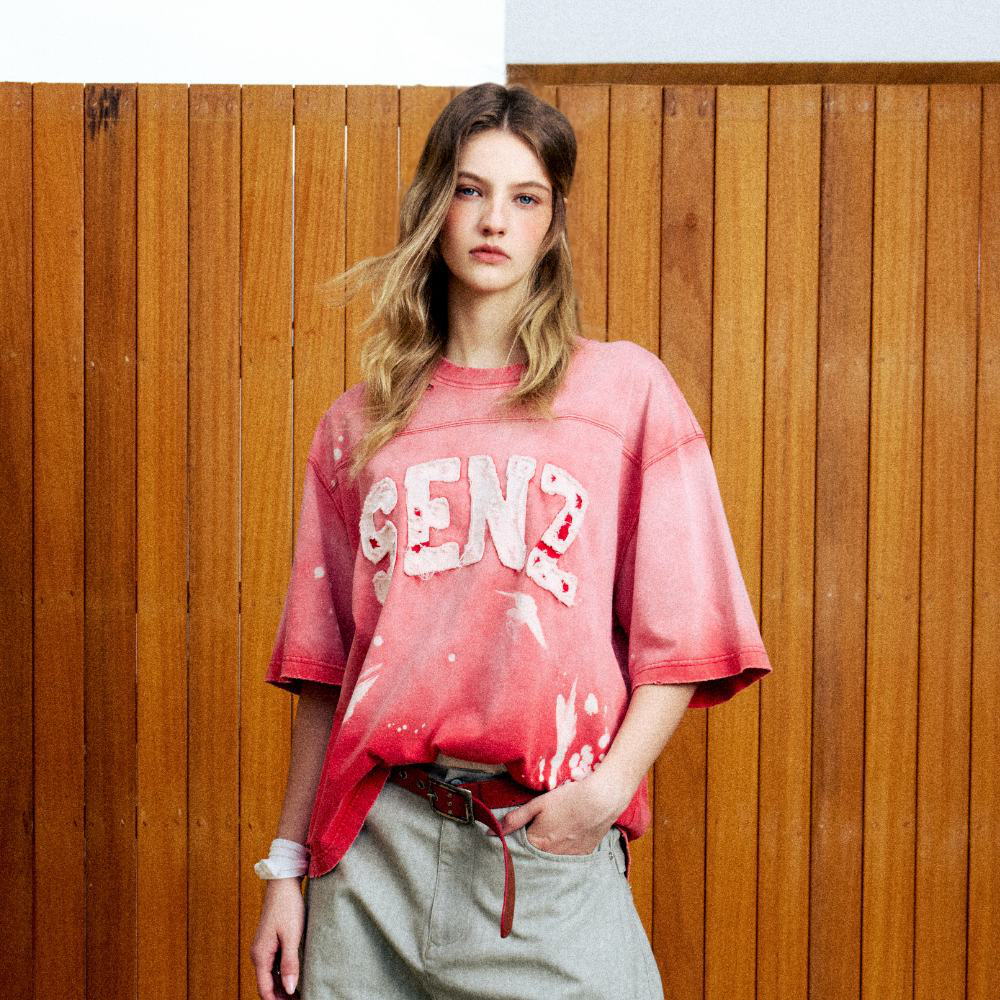 做舊短袖上衣 Drip Distressed Jersey SS