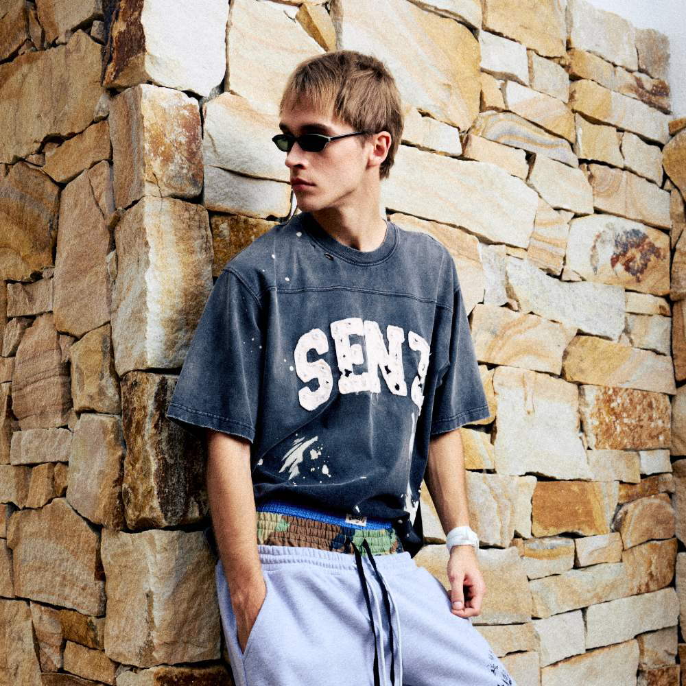 做舊短袖上衣 Drip Distressed Jersey SS