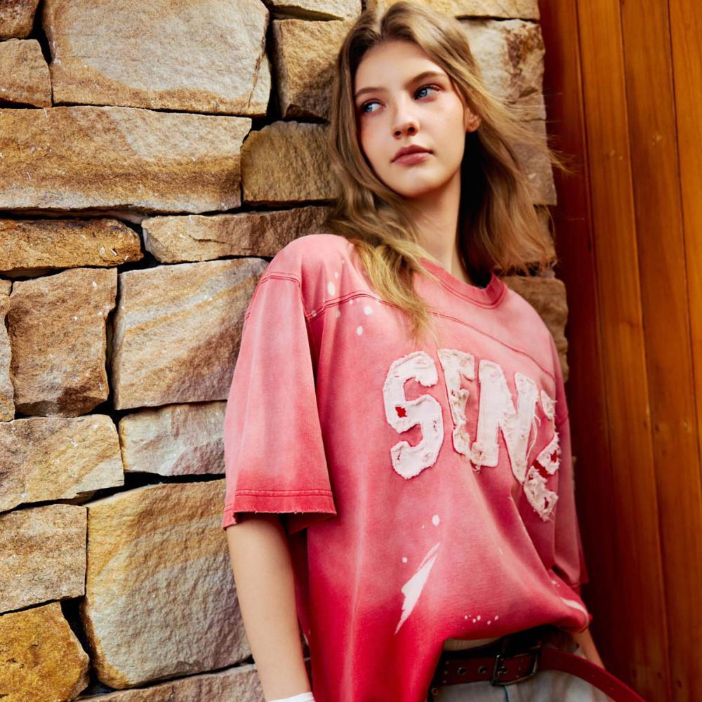 做舊短袖上衣 Drip Distressed Jersey SS