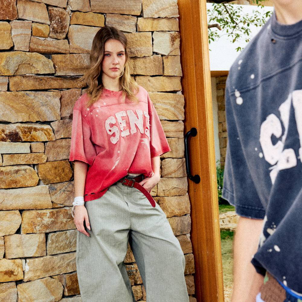 做舊短袖上衣 Drip Distressed Jersey SS