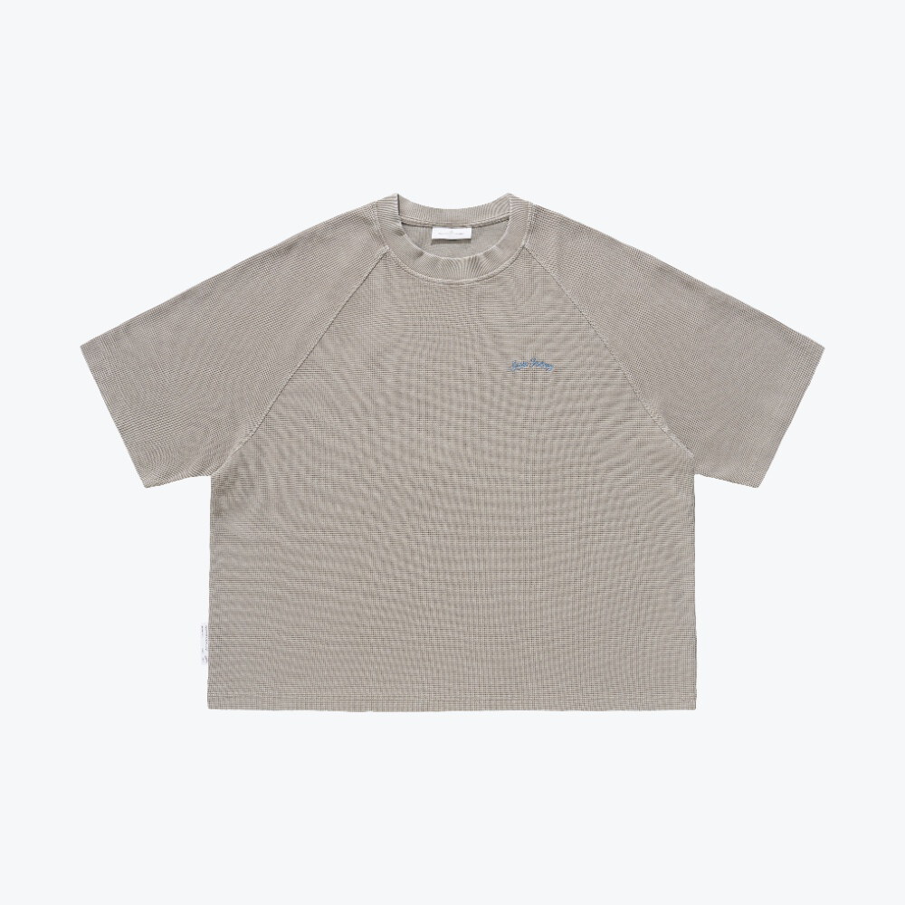 水洗華夫格短Tee Pigment Dyed Waffle Boxy Tee