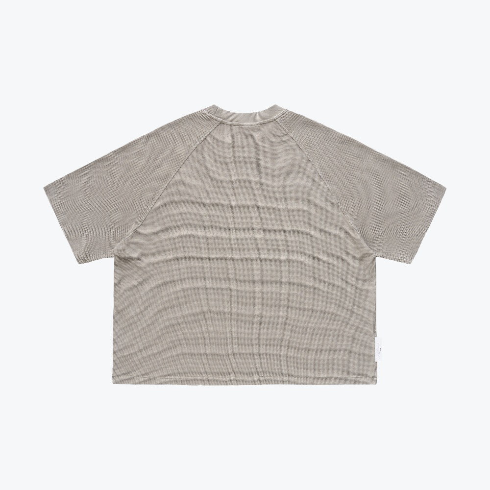 水洗華夫格短Tee Pigment Dyed Waffle Boxy Tee