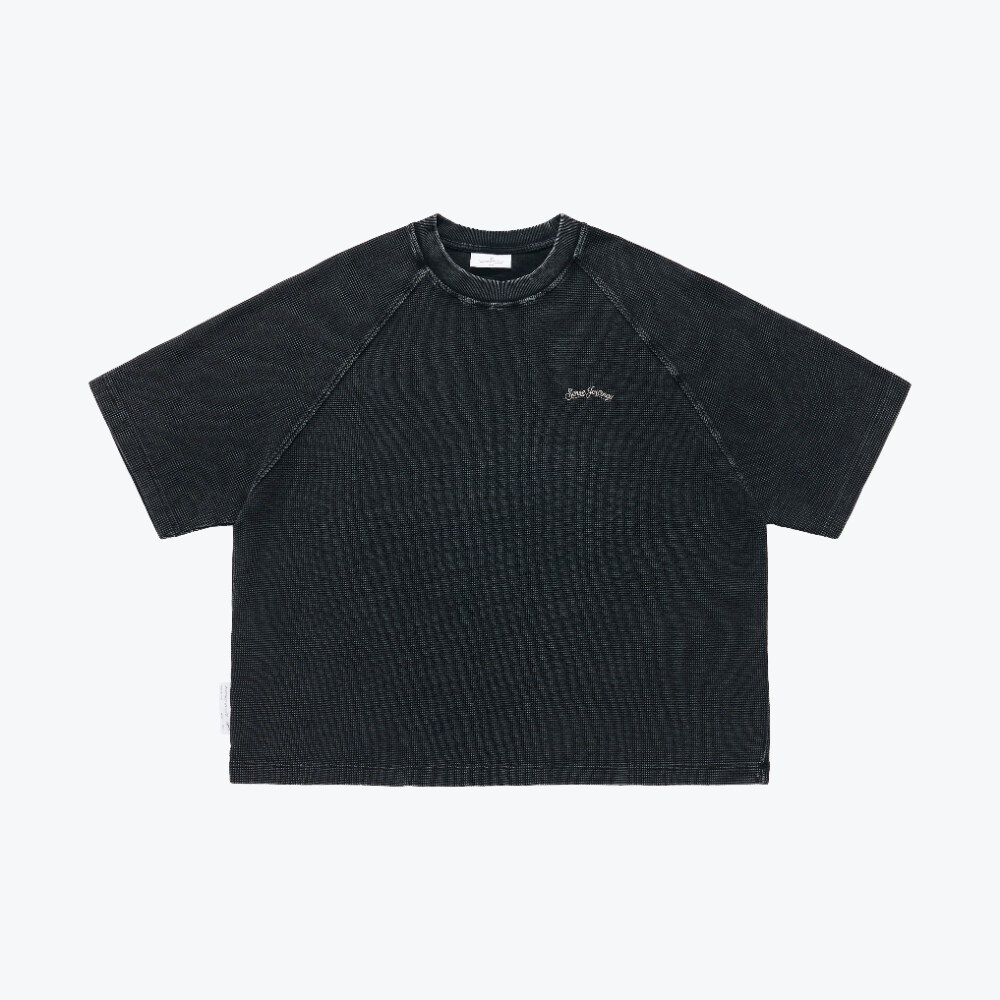 水洗華夫格短Tee Pigment Dyed Waffle Boxy Tee