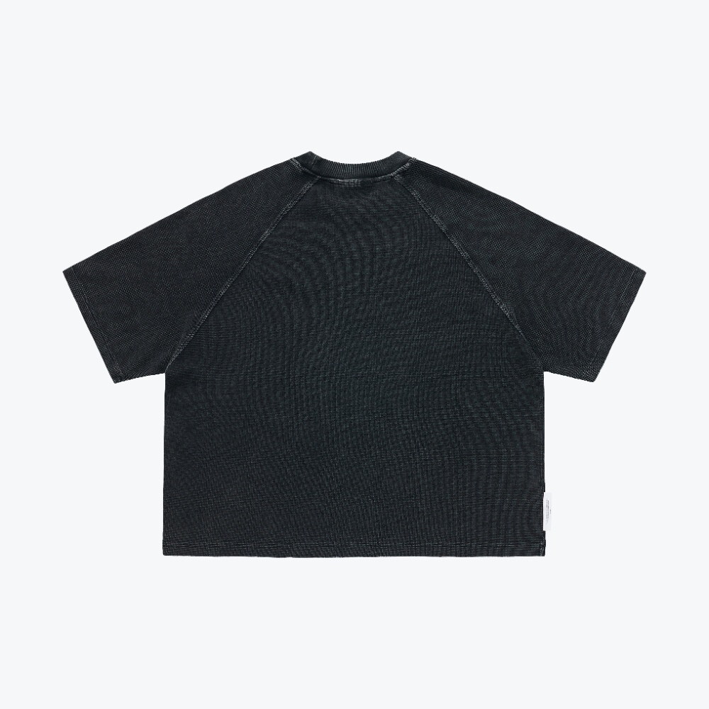水洗華夫格短Tee Pigment Dyed Waffle Boxy Tee