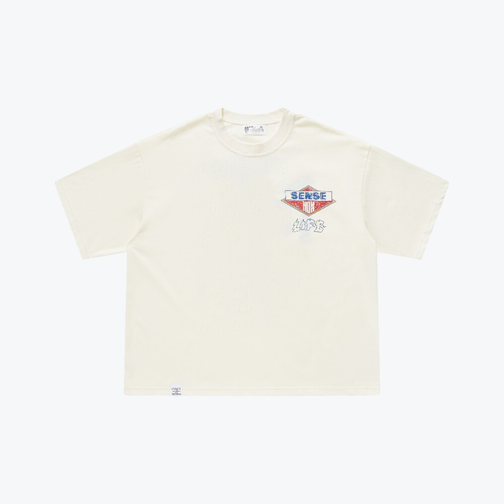 sense x Katol 聯名復古校徽短Tee Motor-Graphic Varsity Tee
