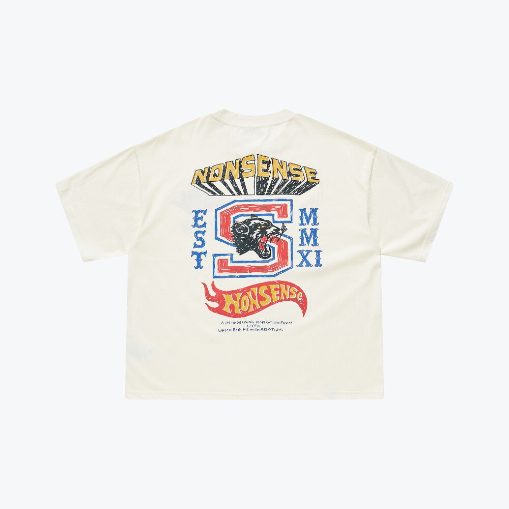 sense x Katol 聯名復古校徽短Tee Motor-Graphic Varsity Tee