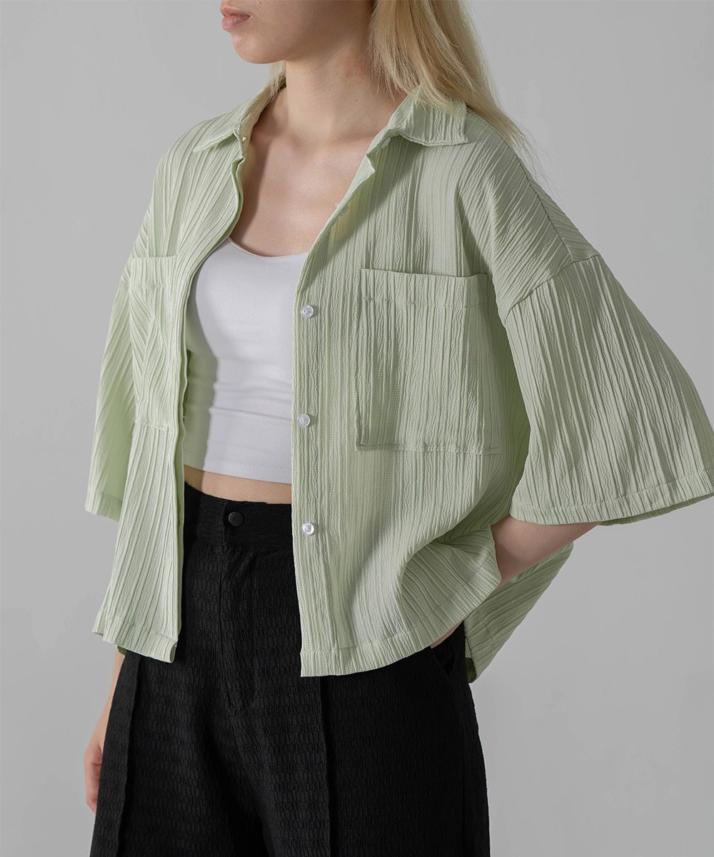 緹花刺繡襯衫 Jacquard SS Shirt