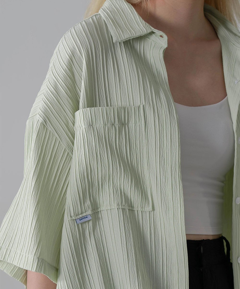 緹花刺繡襯衫 Jacquard SS Shirt