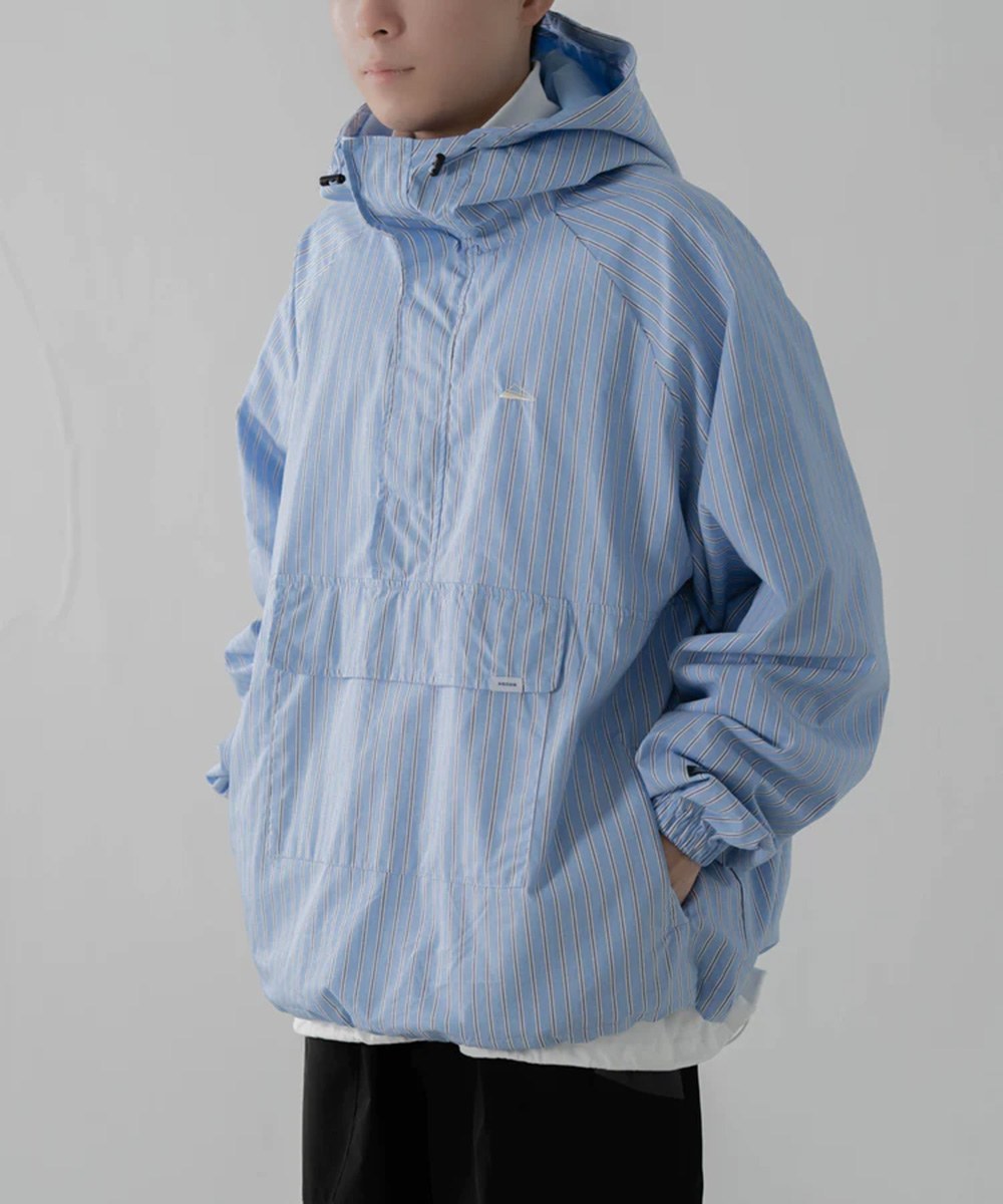 條紋拉鍊套頭衫 Stripe Zip up Pullover