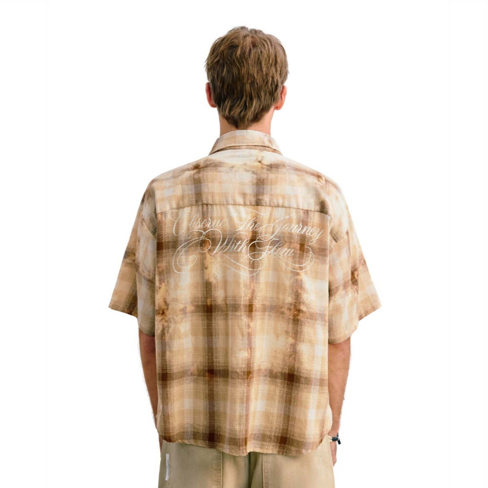 寬版水洗襯衫 Boxy Washed Clreck Shirt