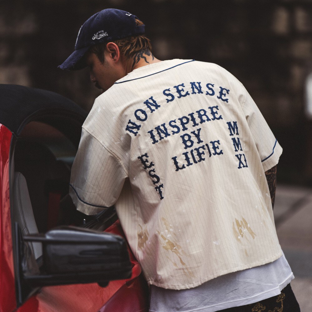 sense x Katol 聯名棒球衫 Chain-Stitch Baseball Jersey