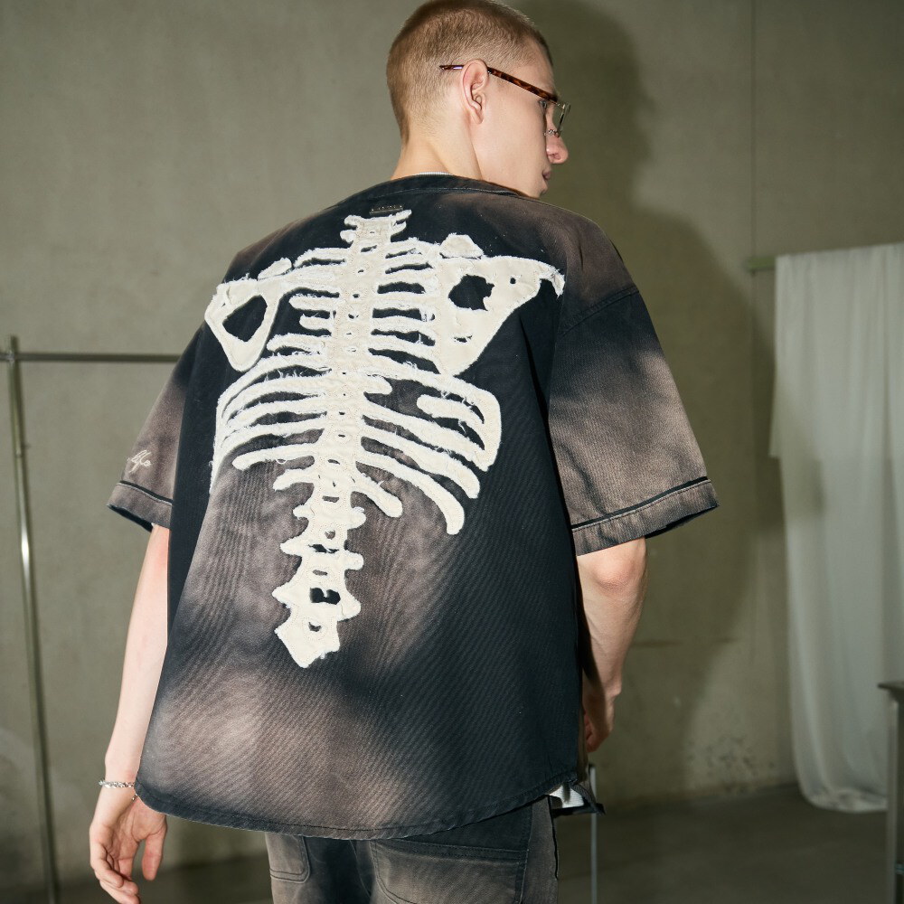 貼布棒球衫 Bone Applique Baseball Jersey