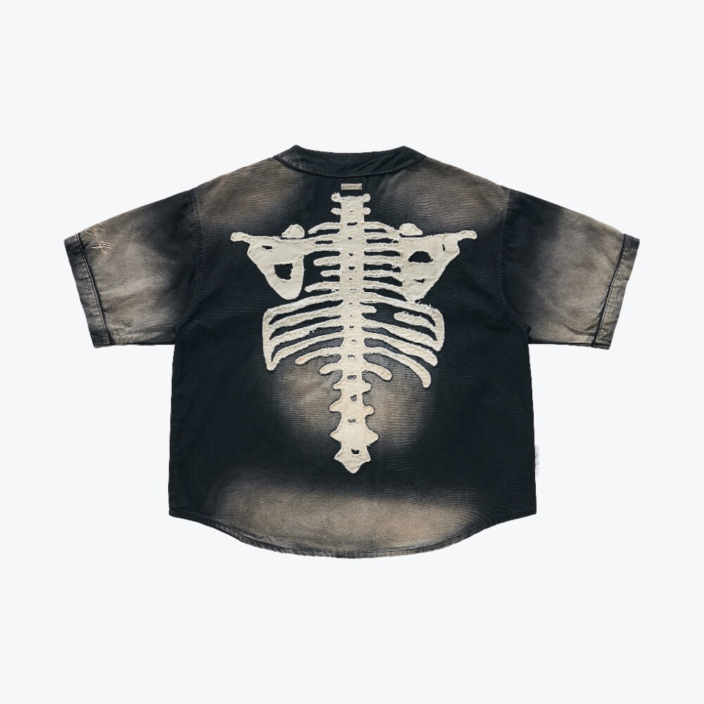 貼布棒球衫 Bone Applique Baseball Jersey