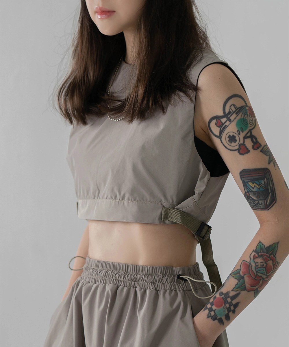 短版背心 Sporty Nylon Webbing Top