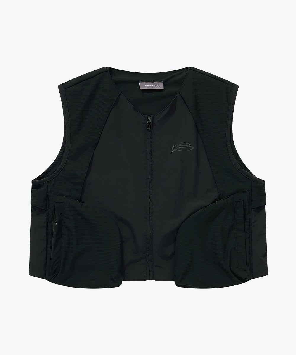 防潑水短版背心 Paneled Dart Vest