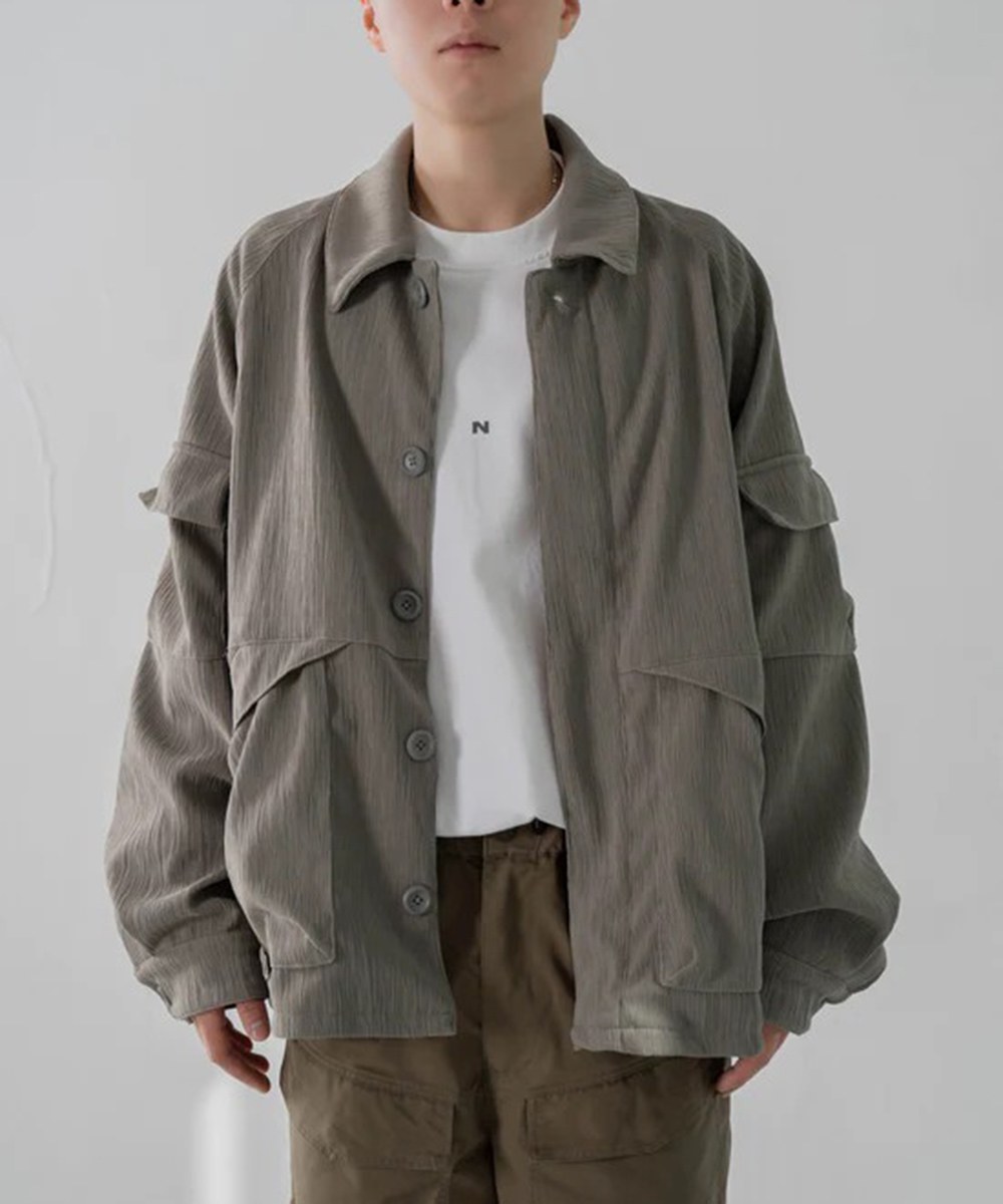褶皺野戰夾克 Pleats Field Jacket