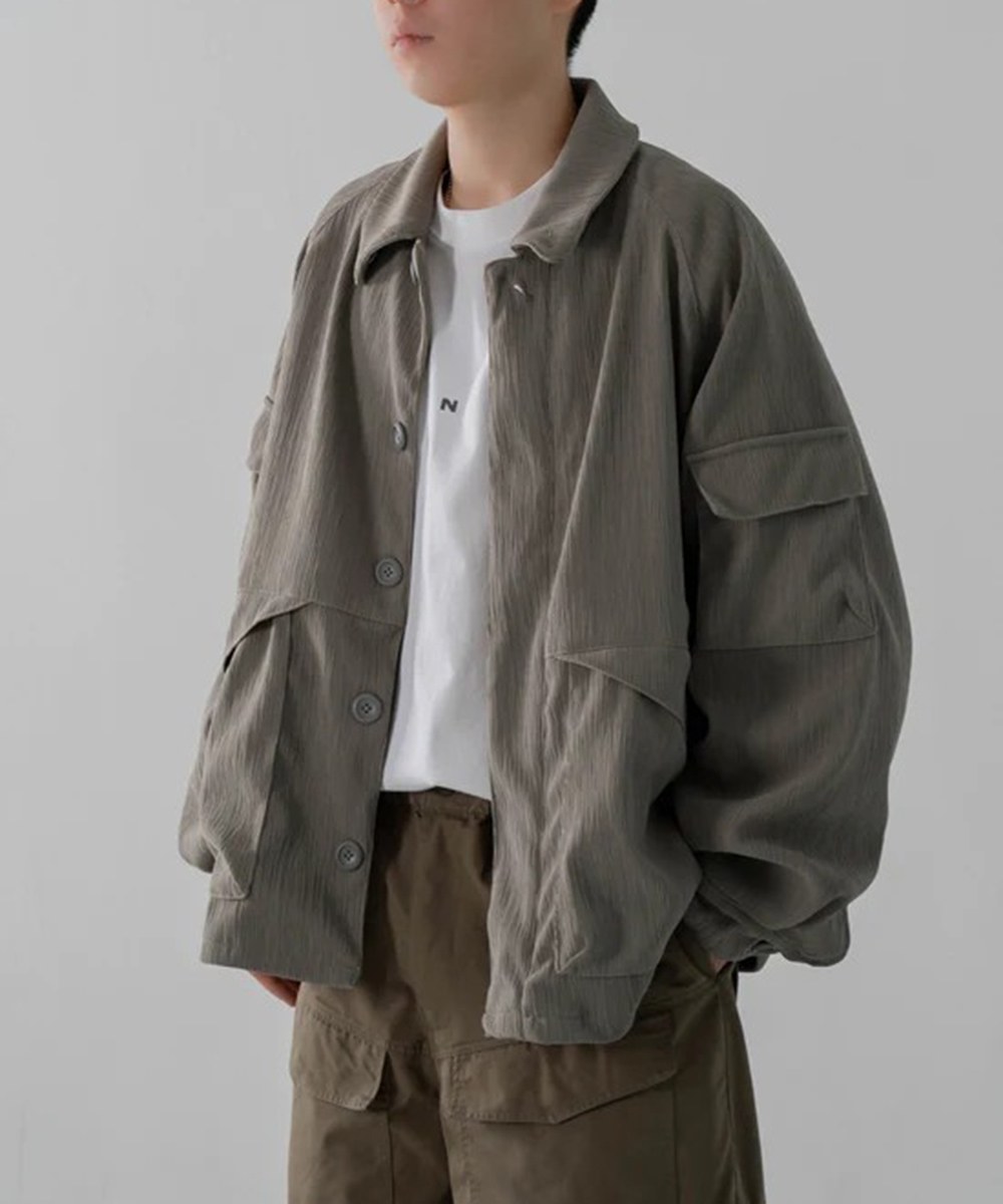 褶皺野戰夾克 Pleats Field Jacket
