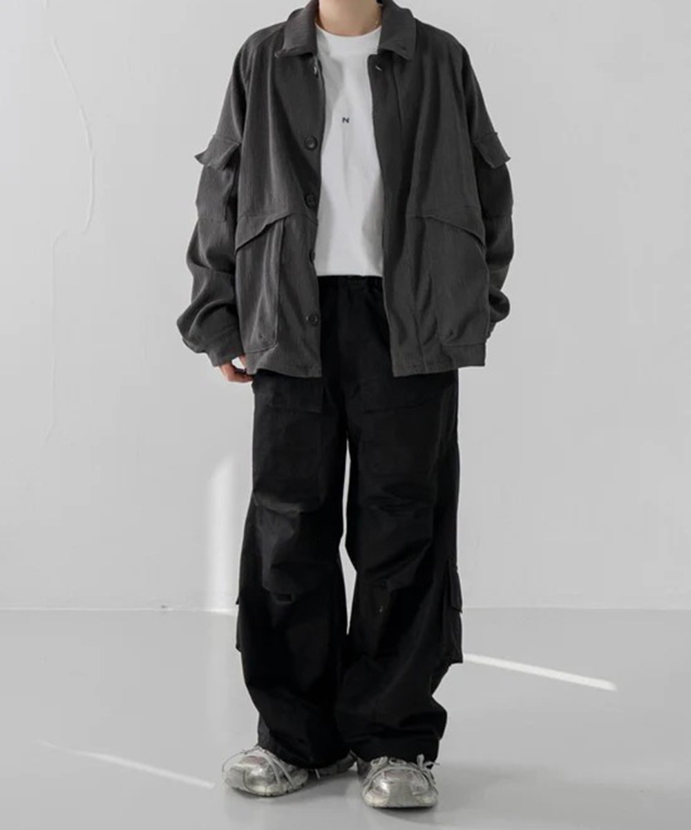 褶皺野戰夾克 Pleats Field Jacket