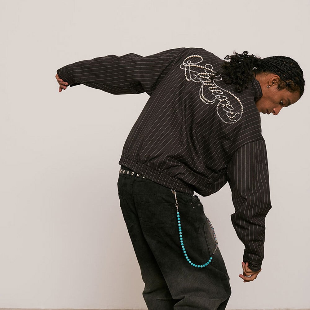 光澤條紋外套 Pearl Striped Jacket