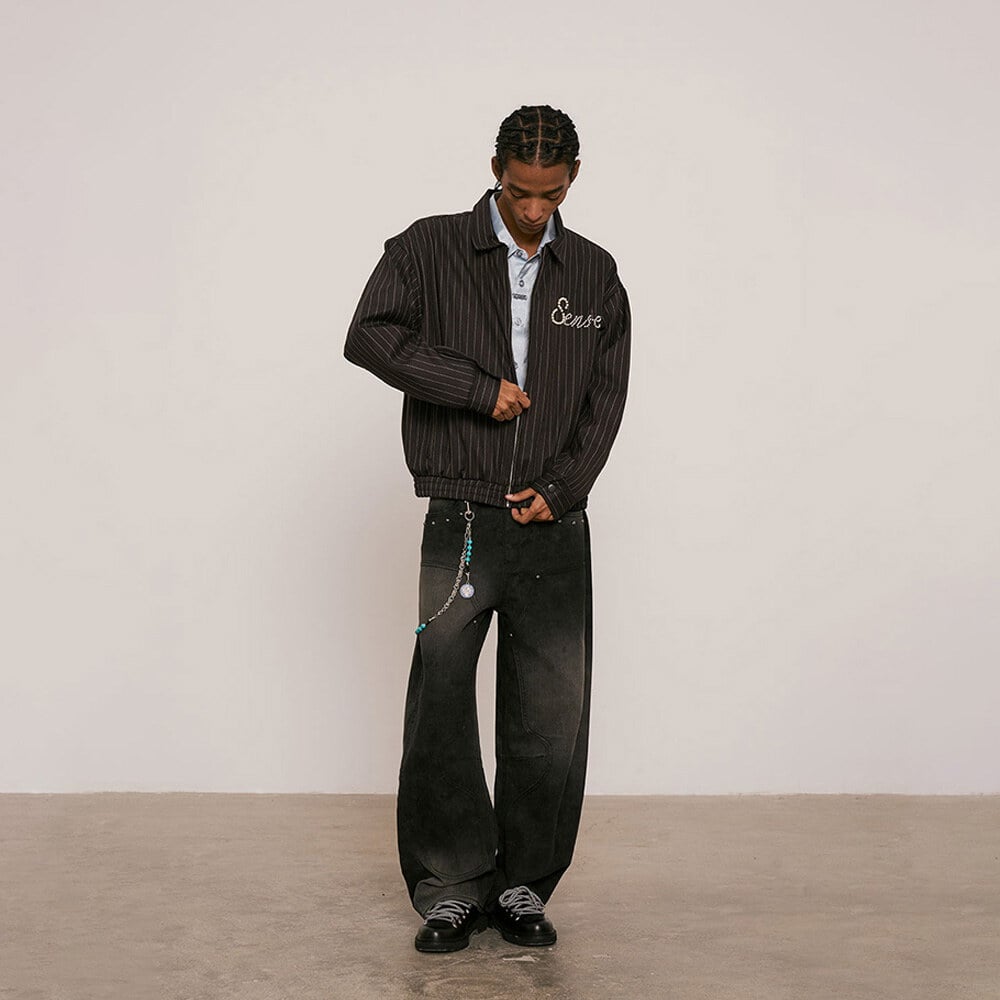 光澤條紋外套 Pearl Striped Jacket