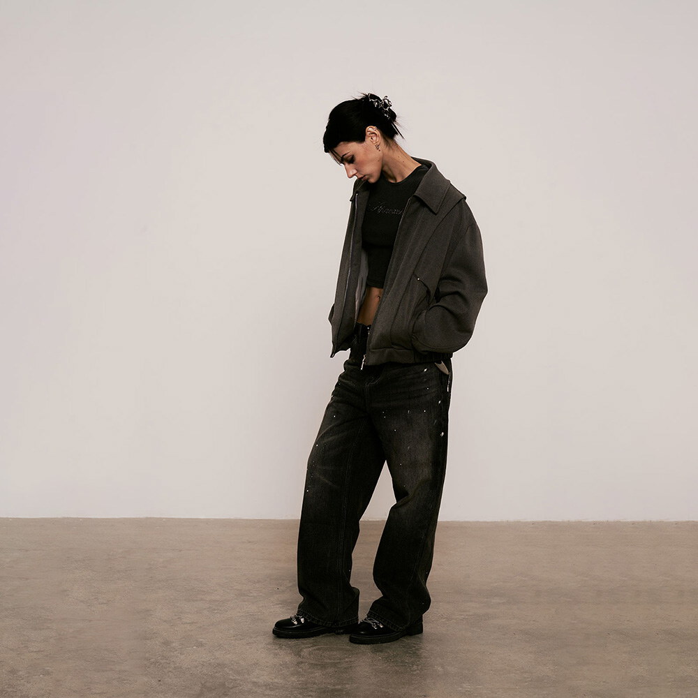 短版拉鍊外套 Beaver Zip Short Jacket