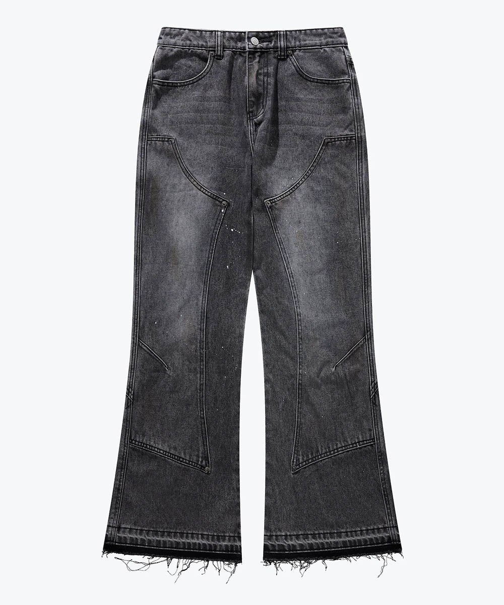 靴型牛仔褲 Double Knee Bootcut And Flare Jeans