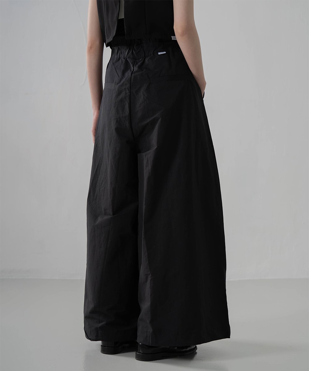傘形抽繩長褲 Waffle High Waist Pants
