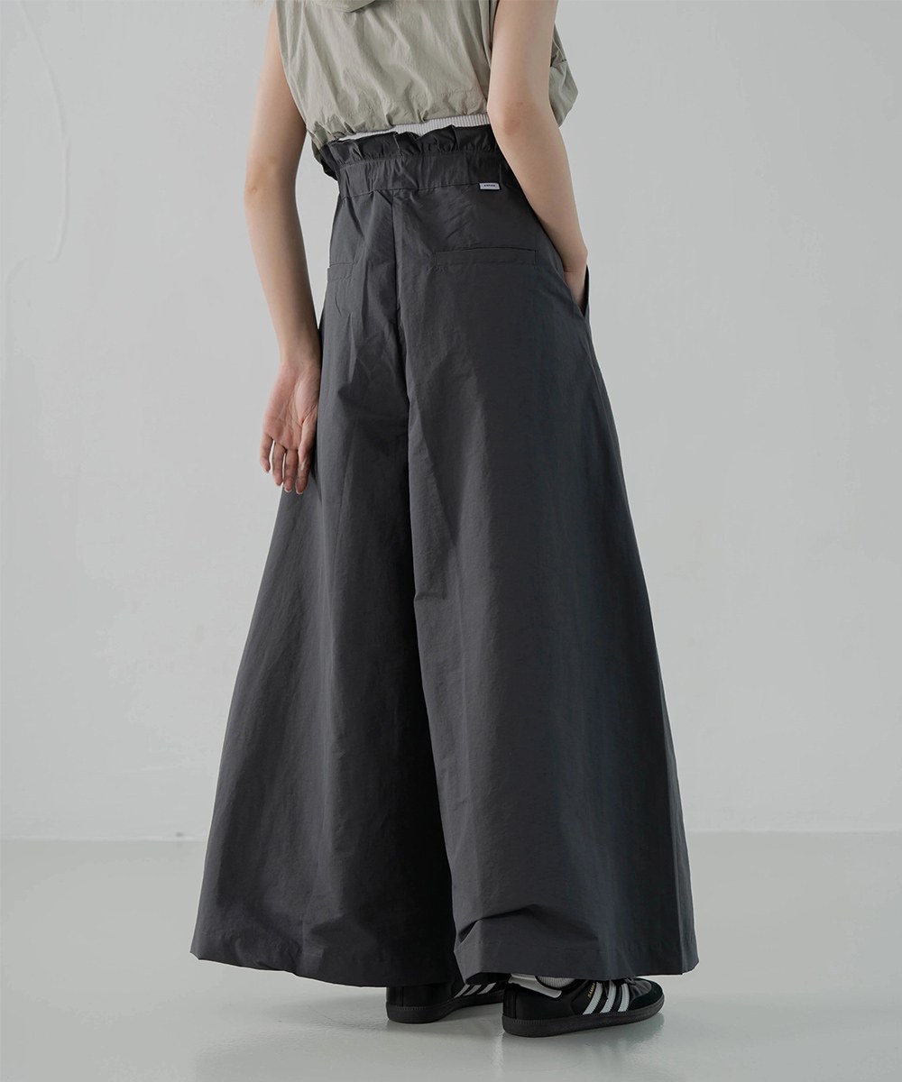 傘形抽繩長褲 Waffle High Waist Pants