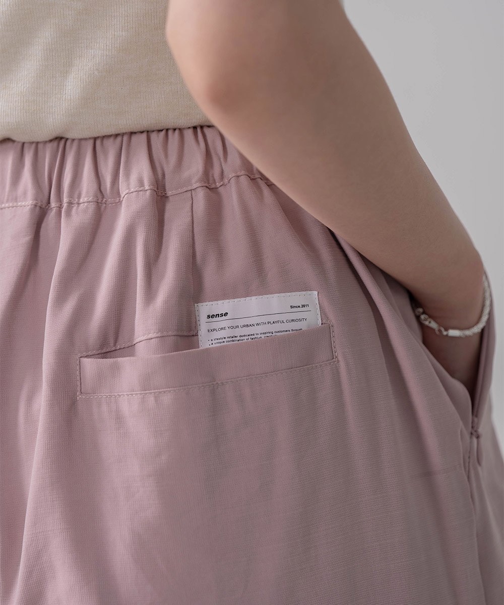 抽繩工裝褲 Wide Cut Cargo Pants Pink