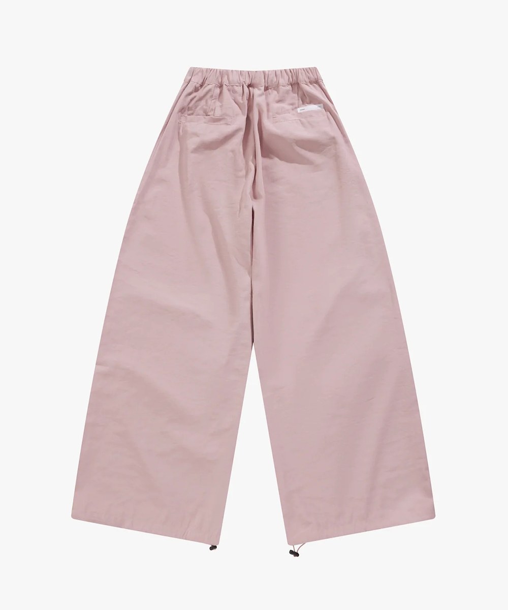 抽繩工裝褲 Wide Cut Cargo Pants Pink