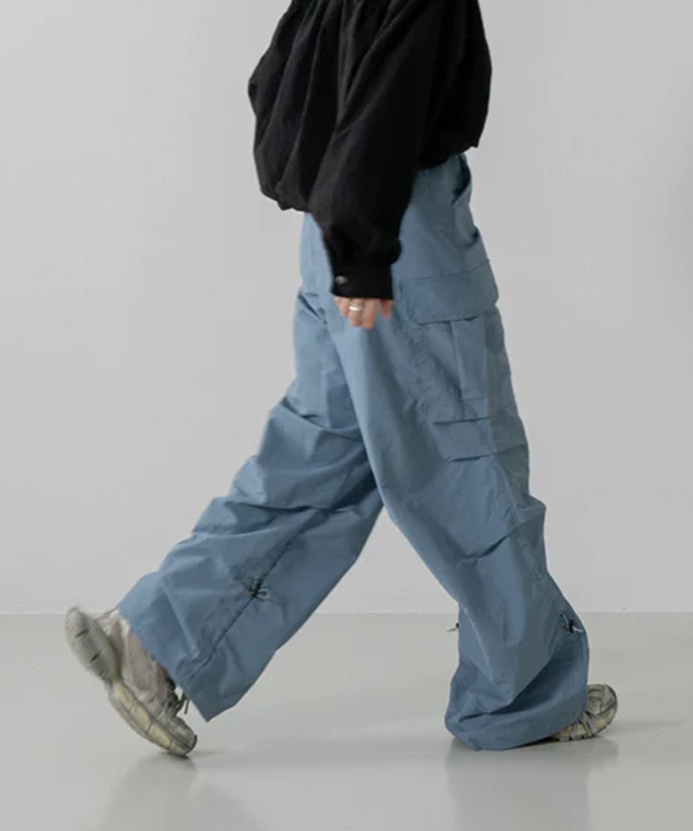 寬版降落傘褲 Wide Cut Parachute Cargo Pants