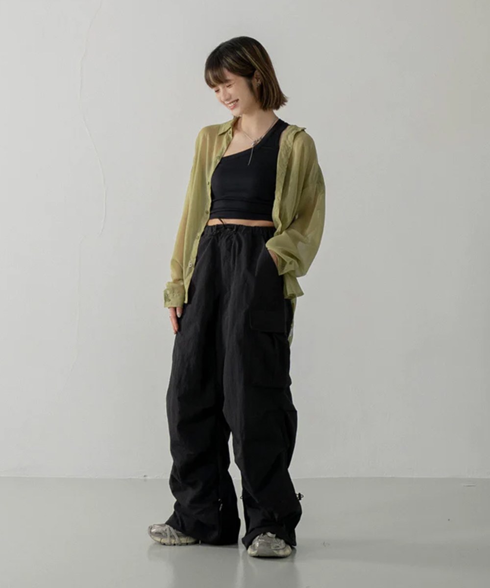 寬版降落傘褲 Wide Cut Parachute Cargo Pants