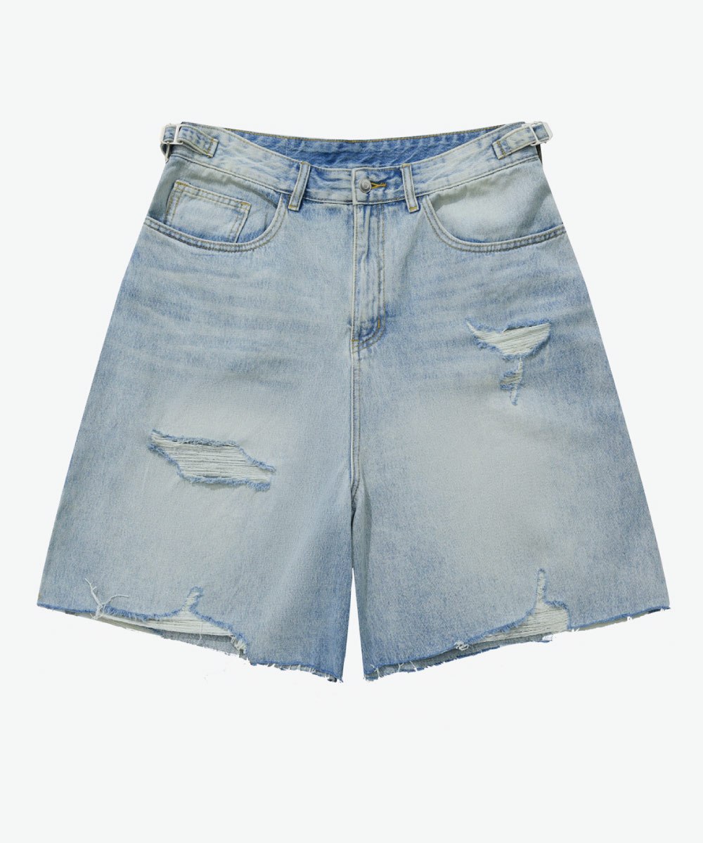 抽鬚牛仔短褲 DESTROYED DENIM SHORTS