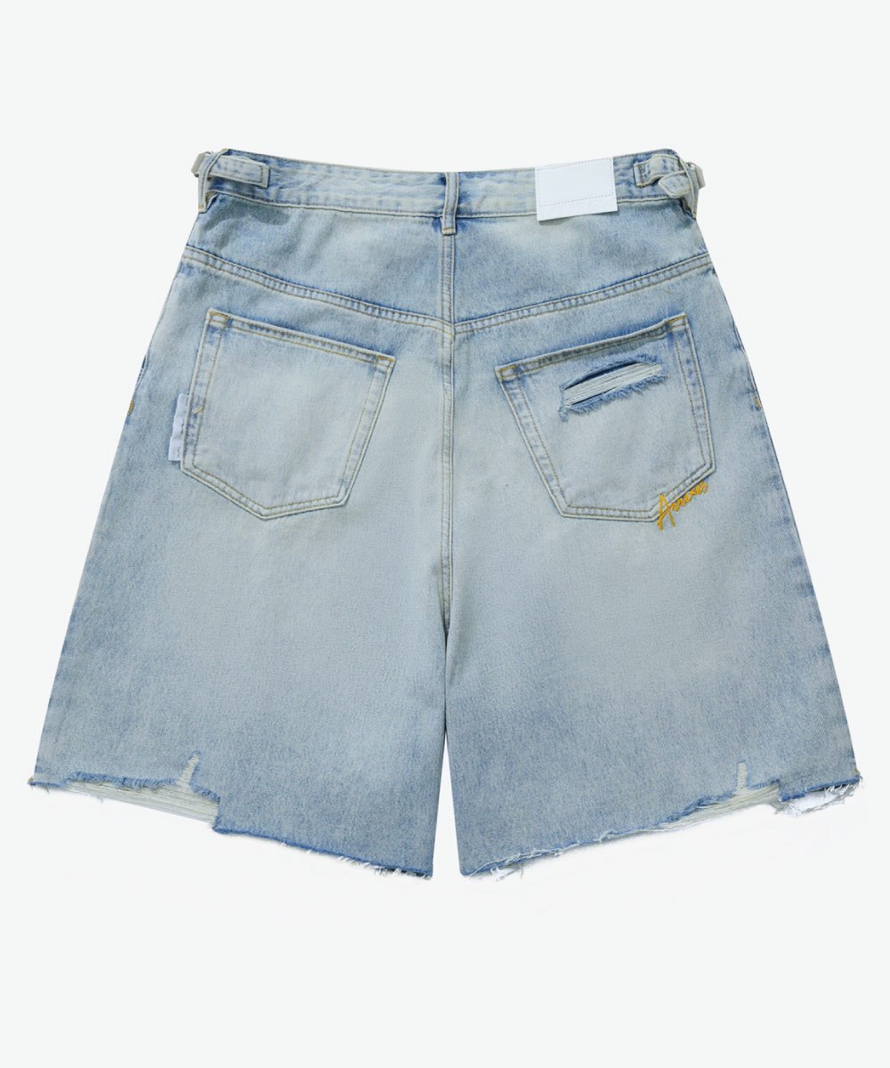 抽鬚牛仔短褲 DESTROYED DENIM SHORTS