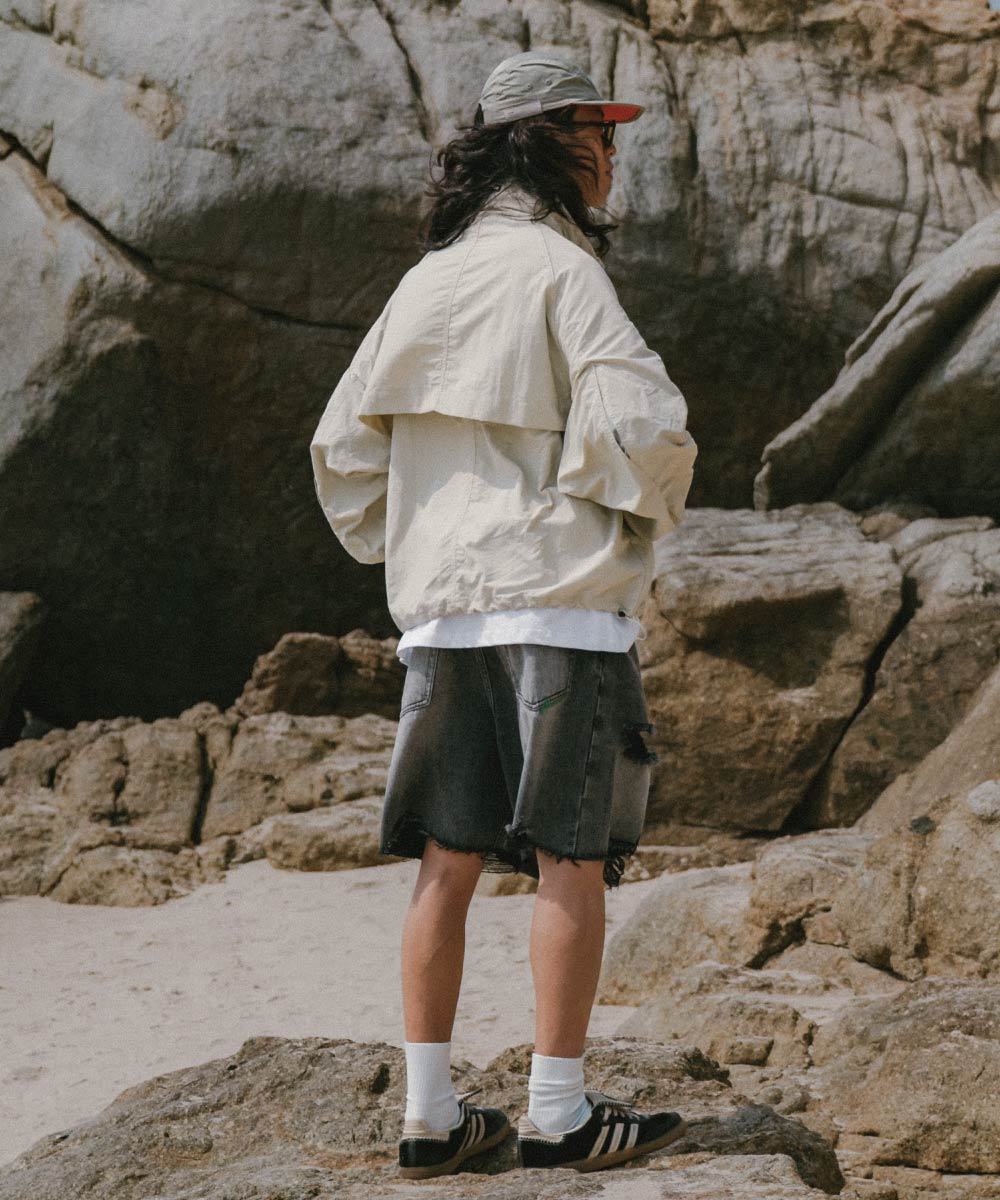 抽鬚牛仔短褲 DESTROYED DENIM SHORTS