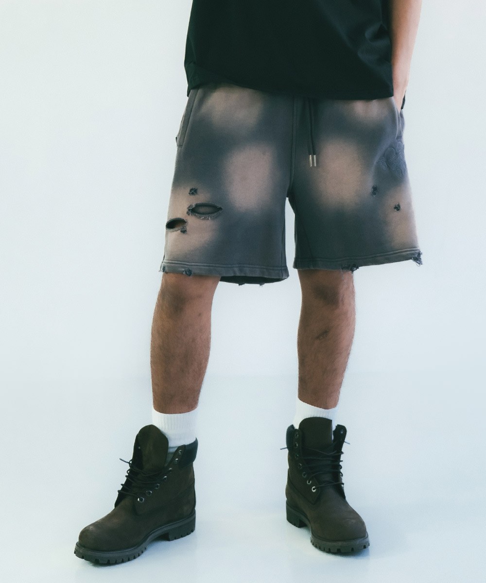 水洗運動短褲 Sun Faded Wash Sueat Shorts