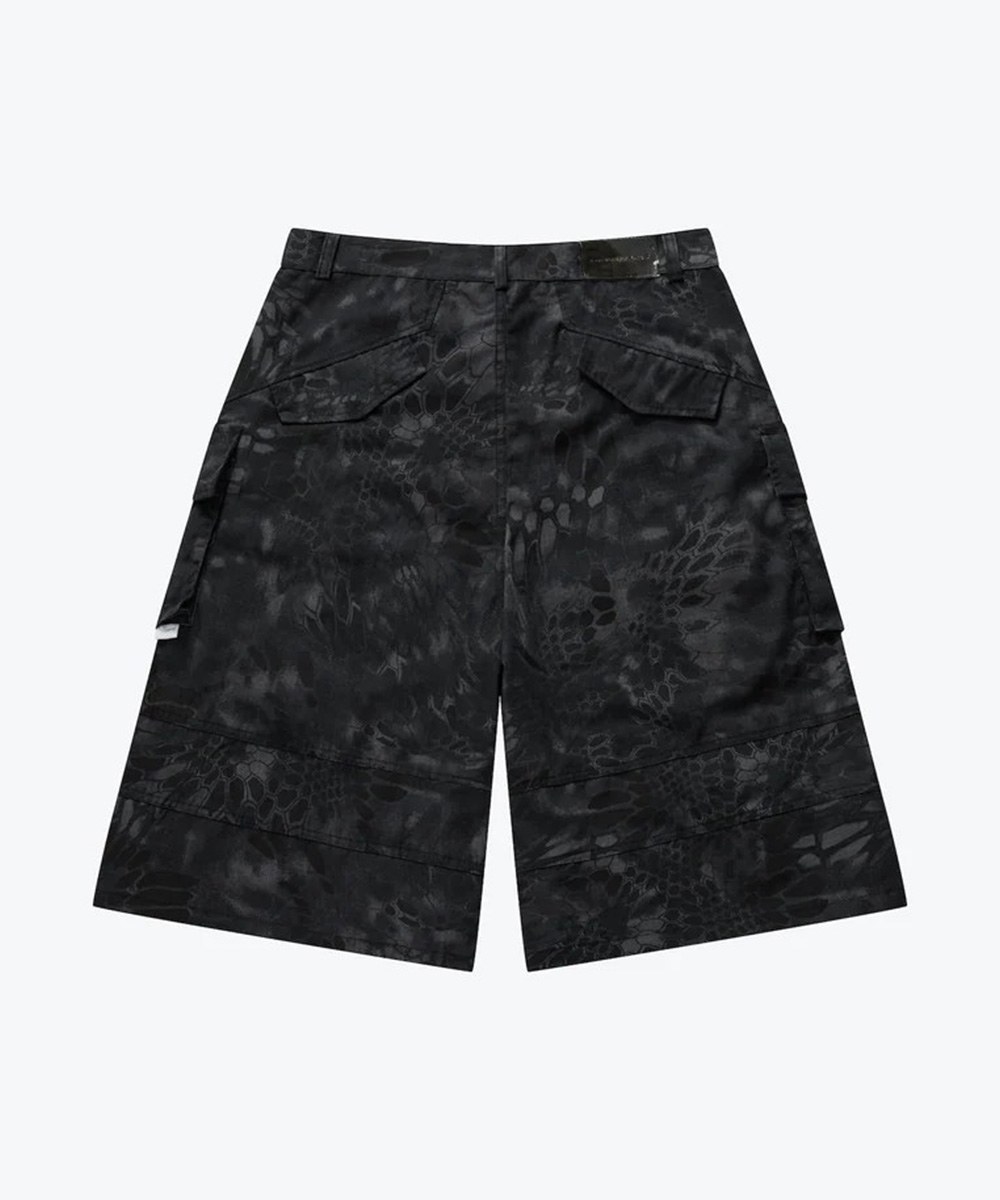 蛇紋工裝短褲 Snake Print Carpi Pants