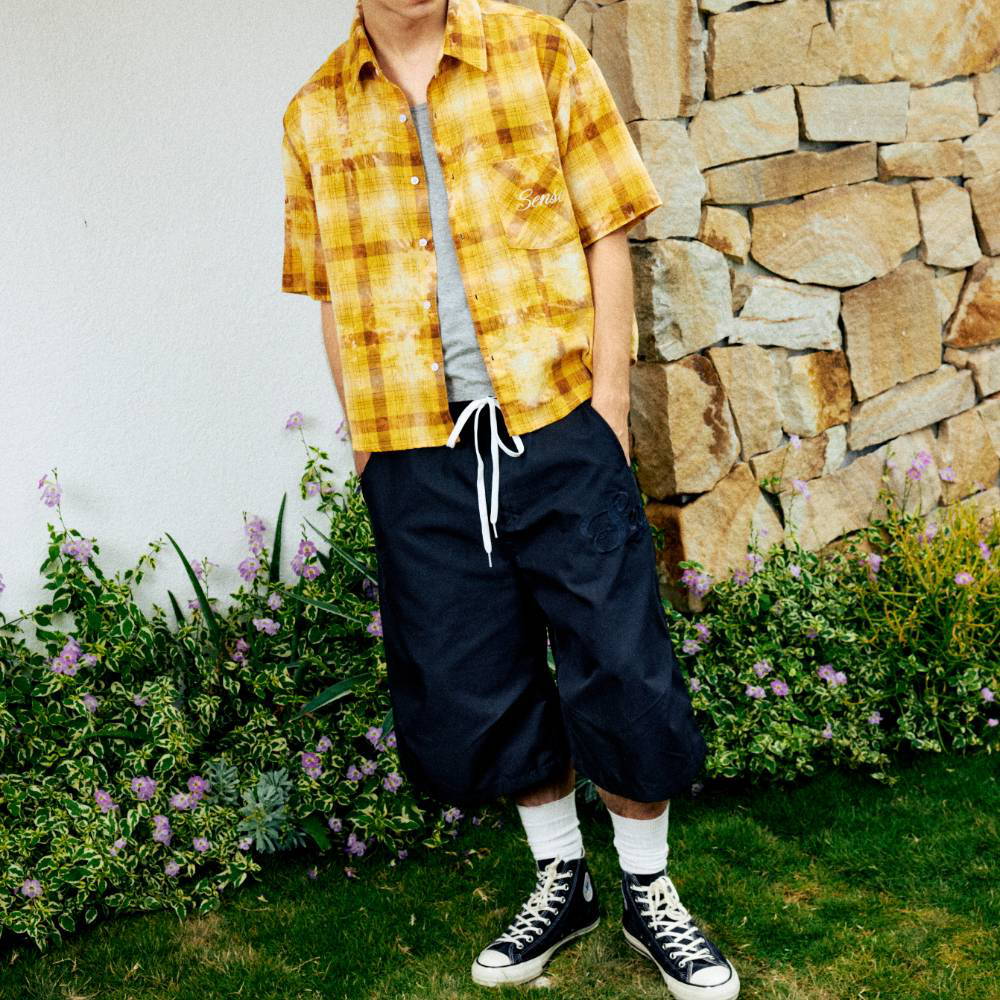 寬版斜紋短褲 Wide Cut Twill Shorts