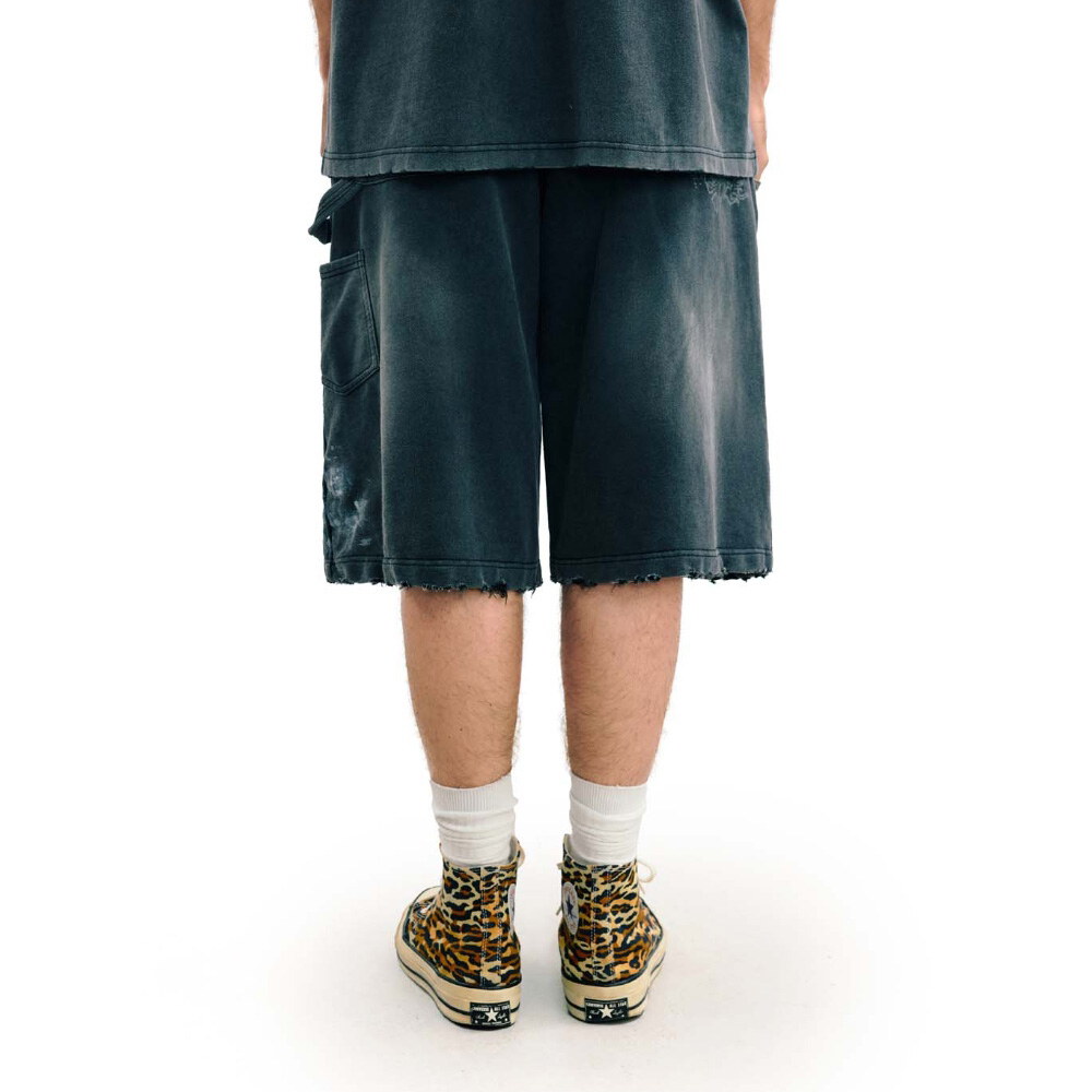 滴墨做舊棉質短褲 Drip Distressed Cotto Shorts