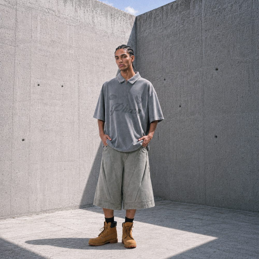 Octo x Sense 聯名水洗打褶短褲 Phase Wide Shorts