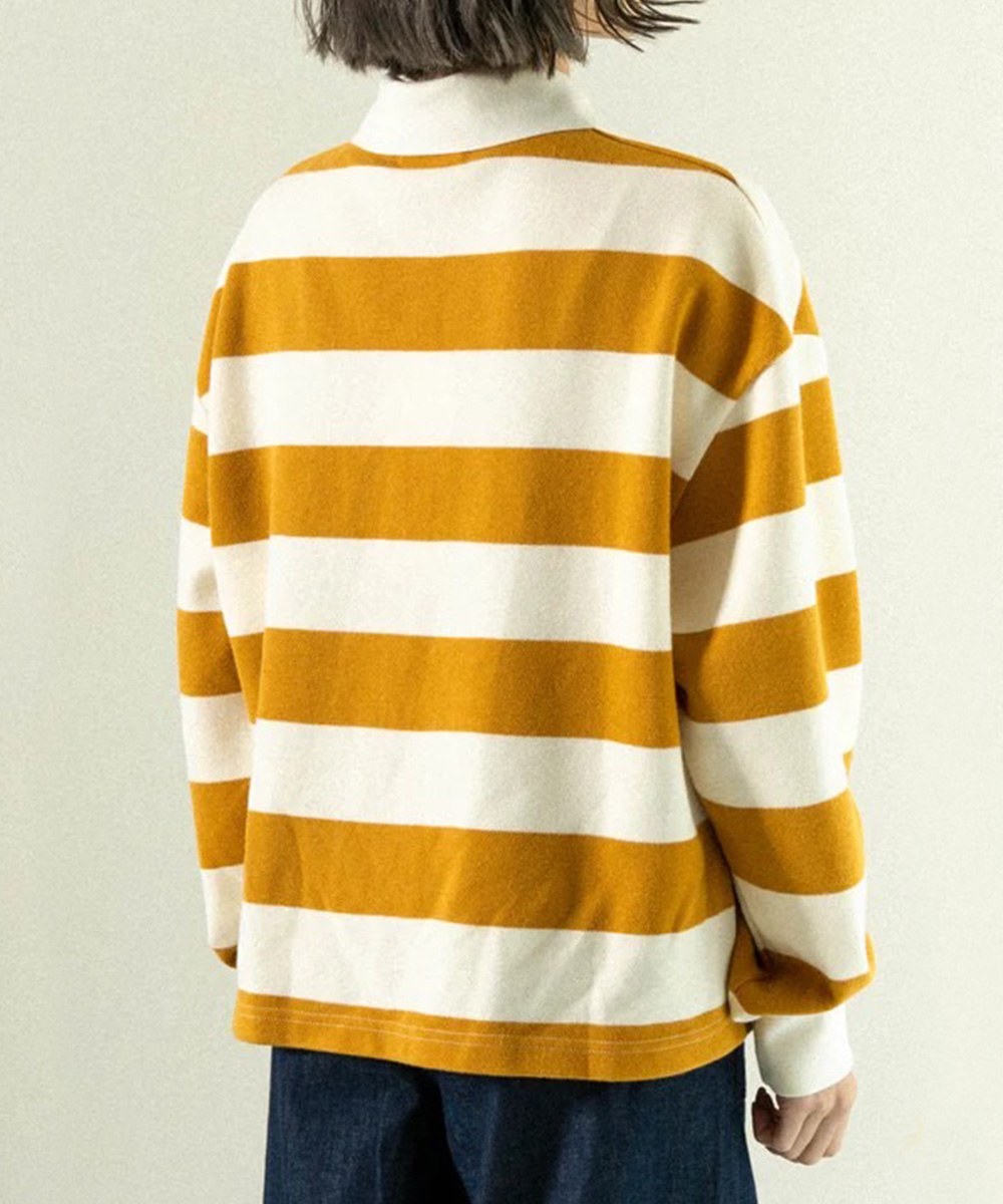 條紋Polo衫 Long Sleeve Polo Tee
