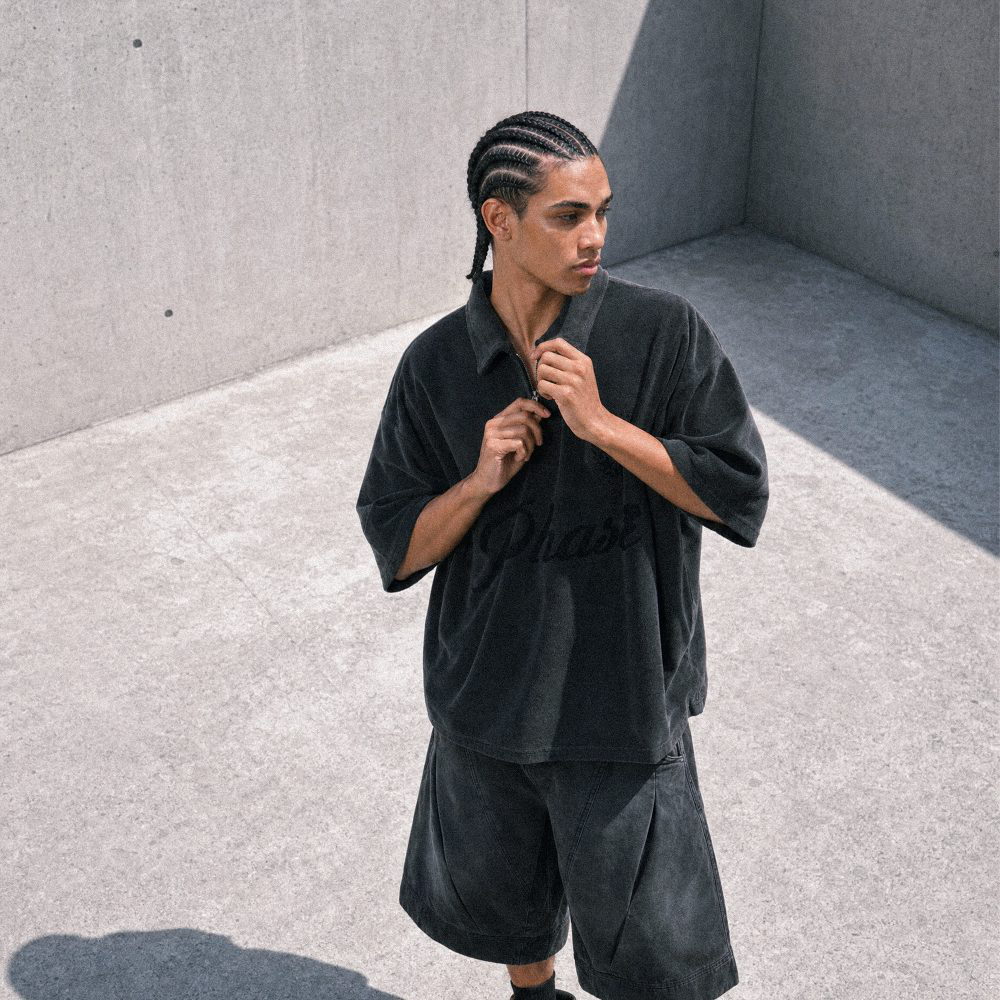 Octo x Sense 聯名絨面Polo短Tee Phase Zip Polo