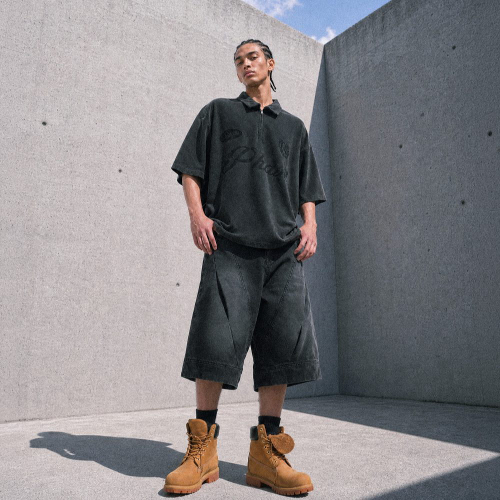 Octo x Sense 聯名絨面Polo短Tee Phase Zip Polo