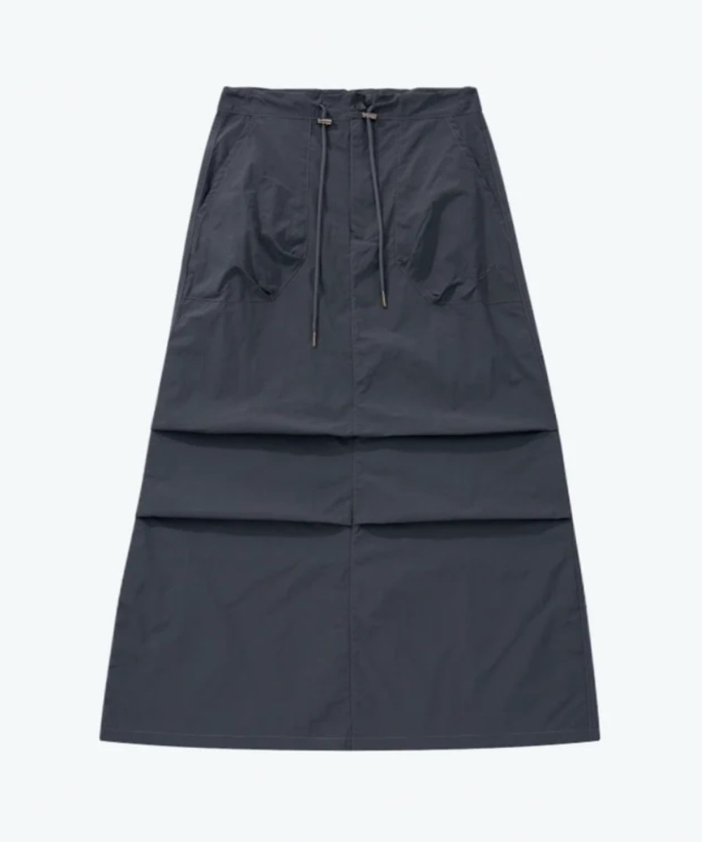 褶皺直筒裙 Parachute Ruched Straight Skirt