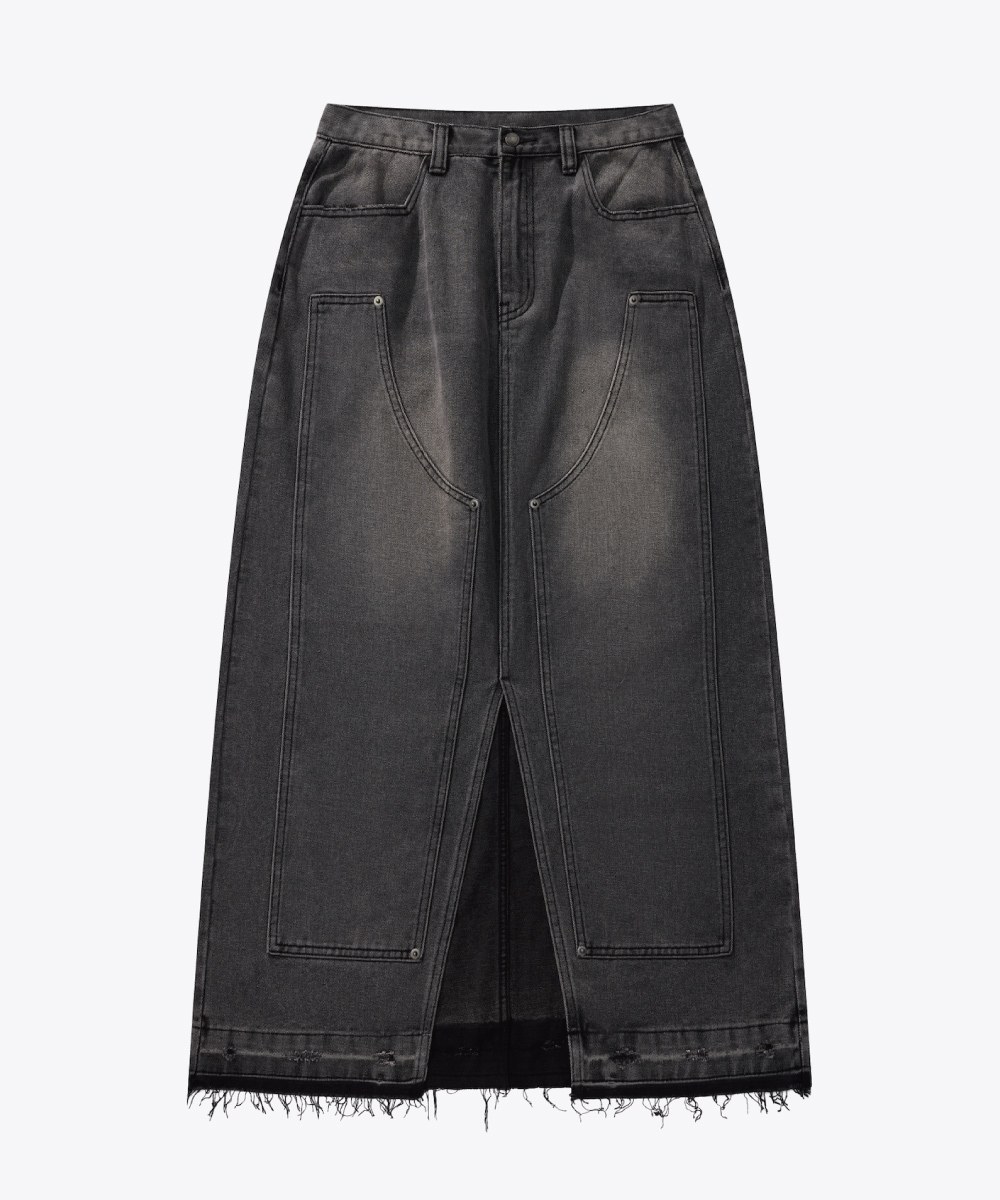 牛仔長裙 Double Knee Denim Full Skirts