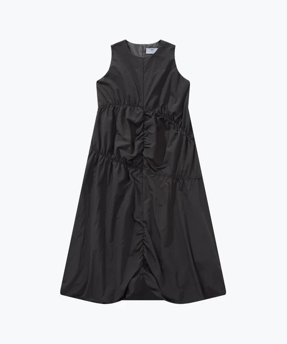 荷葉邊連身裙 Irrgular Elastic Ruffle Dress
