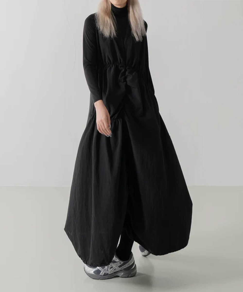 荷葉邊連身裙 Irrgular Elastic Ruffle Dress