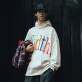 AGL0001-252 連帽上衣 Width Print Hoodie