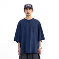 AGL0118-261 水洗刺繡口袋T Washed Embroidered Pocket Tee