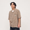 CRV3333-262 OSAMU GOODS 聯名開領格紋短袖襯衫